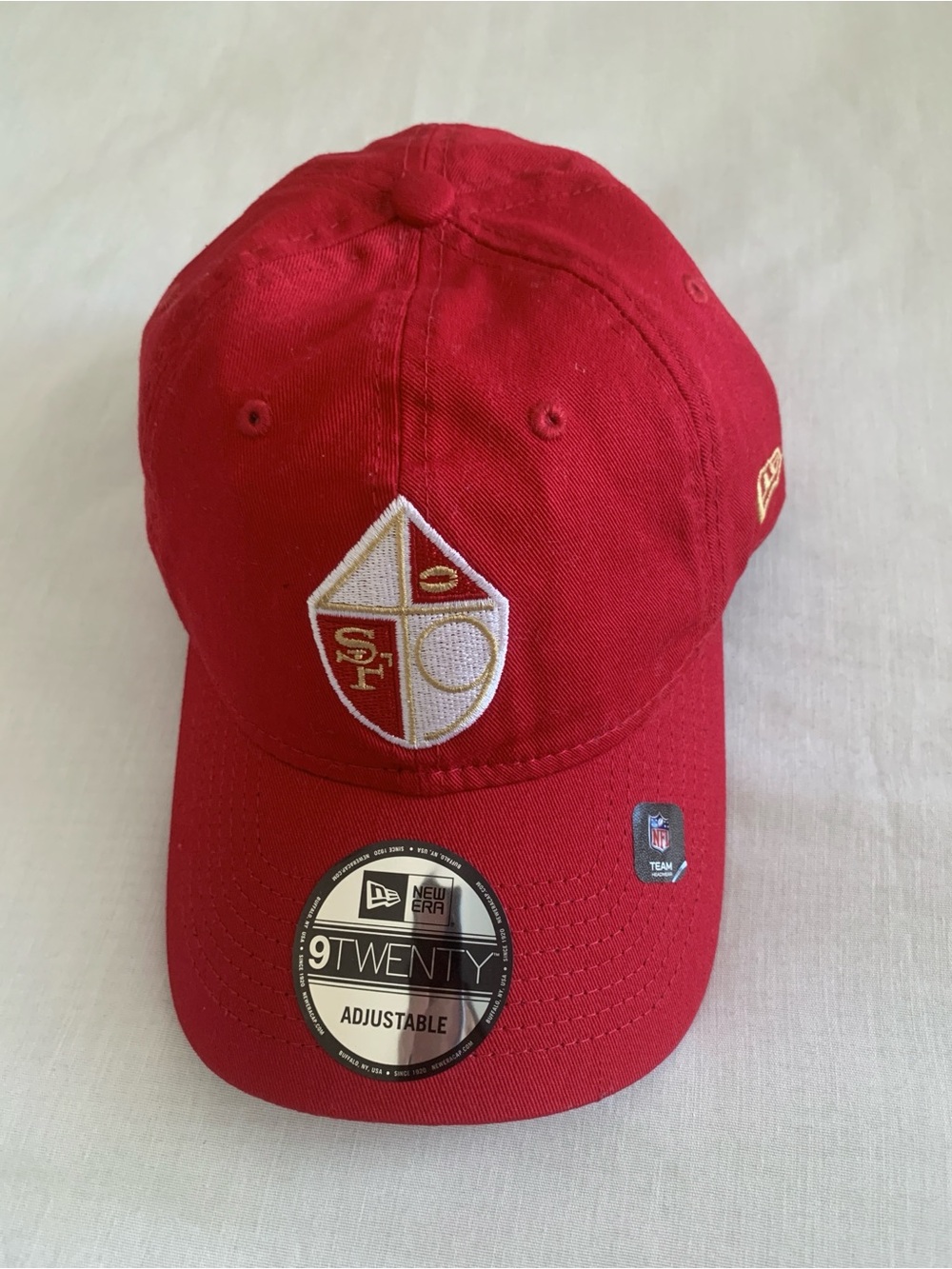 New Era San Francisco 49ers 9TWENTY Adjustable Hat Red Cotton Cap NWT